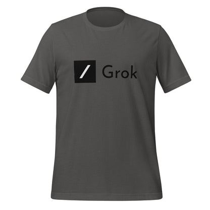 Grok Black Logo T - Shirt (unisex) - Asphalt - AI Store