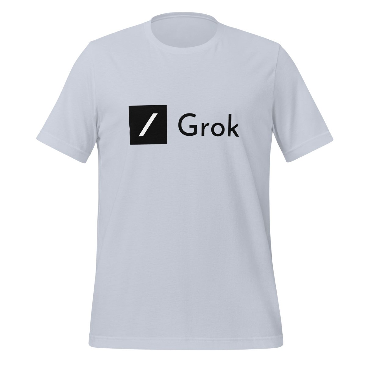 Grok Black Logo T - Shirt (unisex) - Light Blue - AI Store