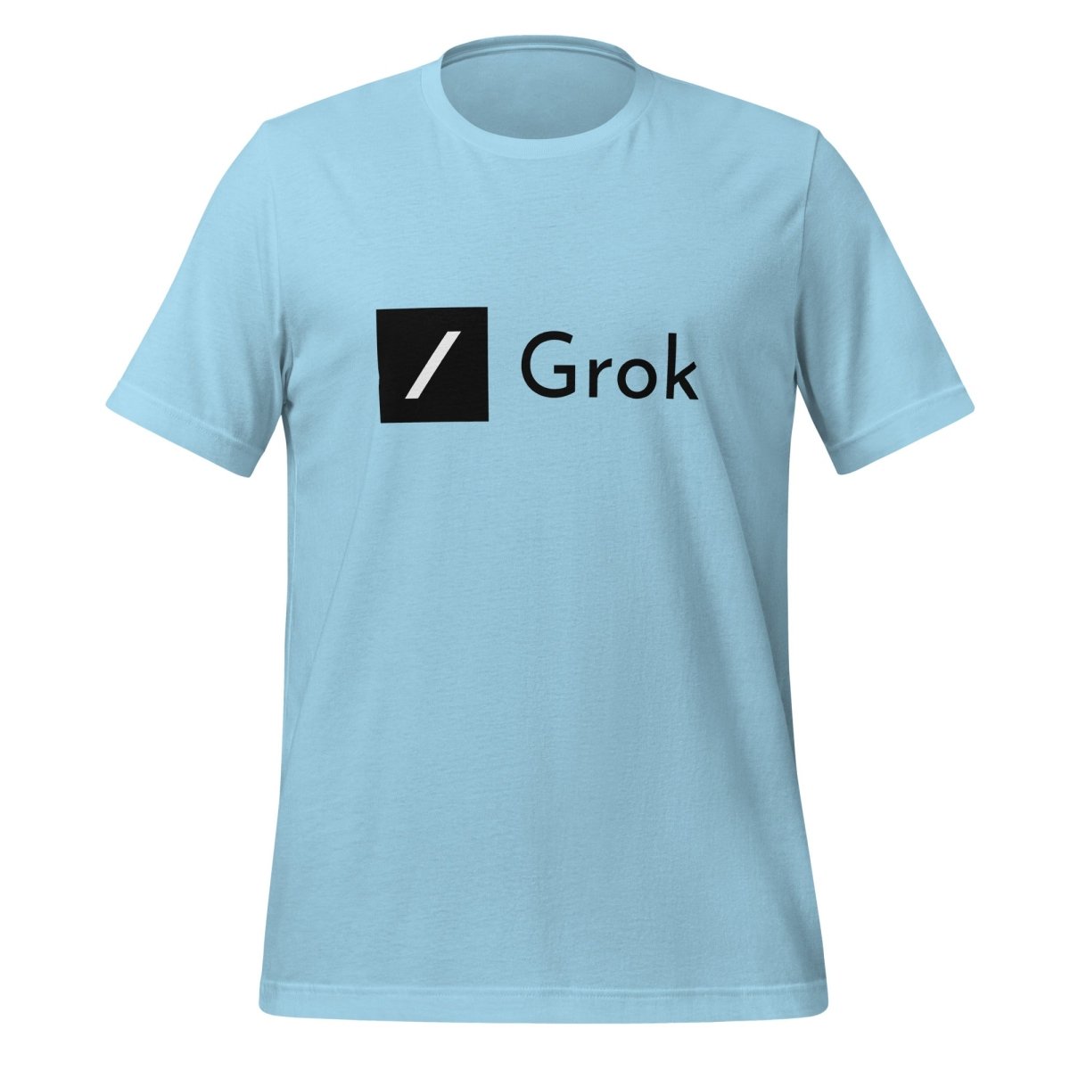 Grok Black Logo T - Shirt (unisex) - Ocean Blue - AI Store