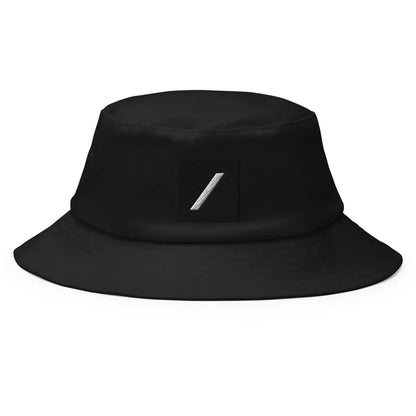 Grok Icon Embroidered Bucket Hat - Black