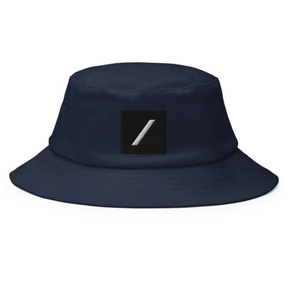 Grok Icon Embroidered Bucket Hat - Navy