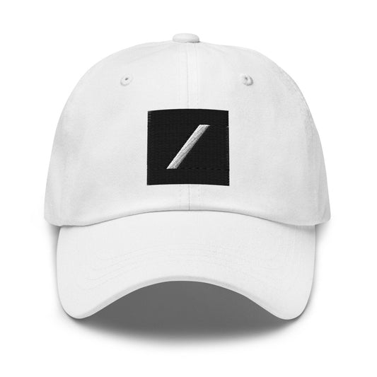 Grok Icon Embroidered Cap - White - AI Store