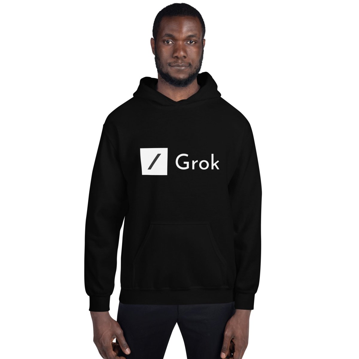 Grok Logo Hoodie (unisex) - Black - AI Store
