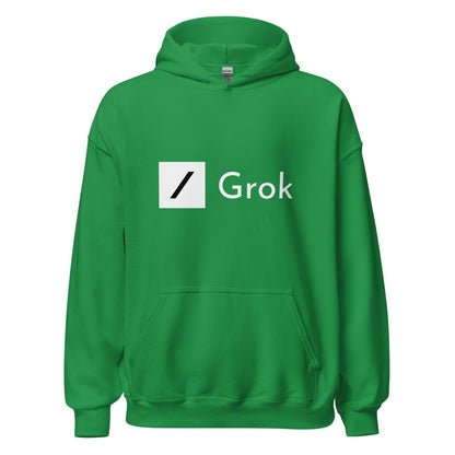 Grok Logo Hoodie (unisex) - Irish Green - AI Store