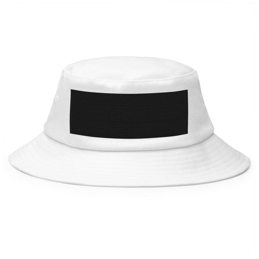 groq Black Logo Embroidered Bucket Hat - White - AI Store