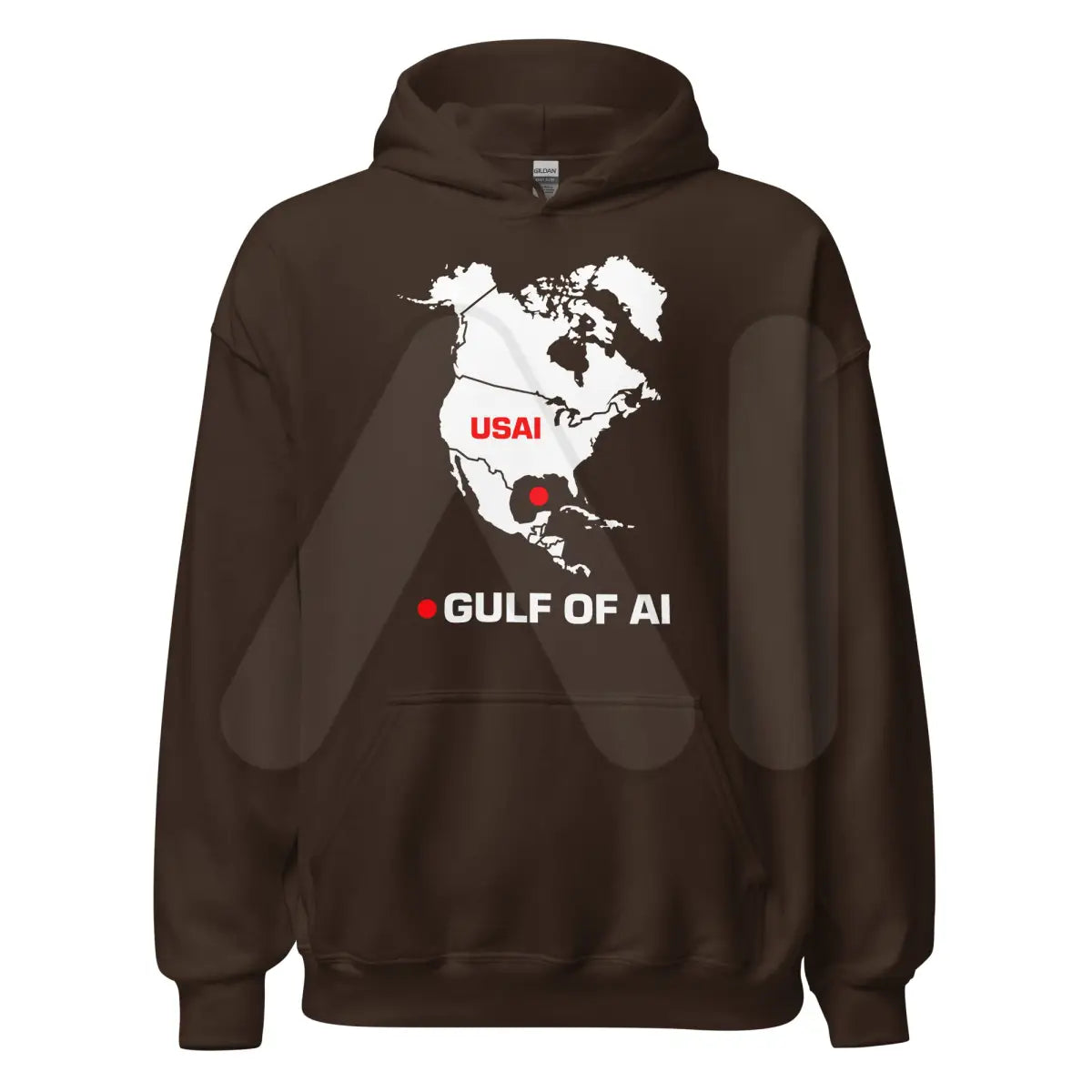 Gulf of AI Hoodie (unisex) - Dark Chocolate / M