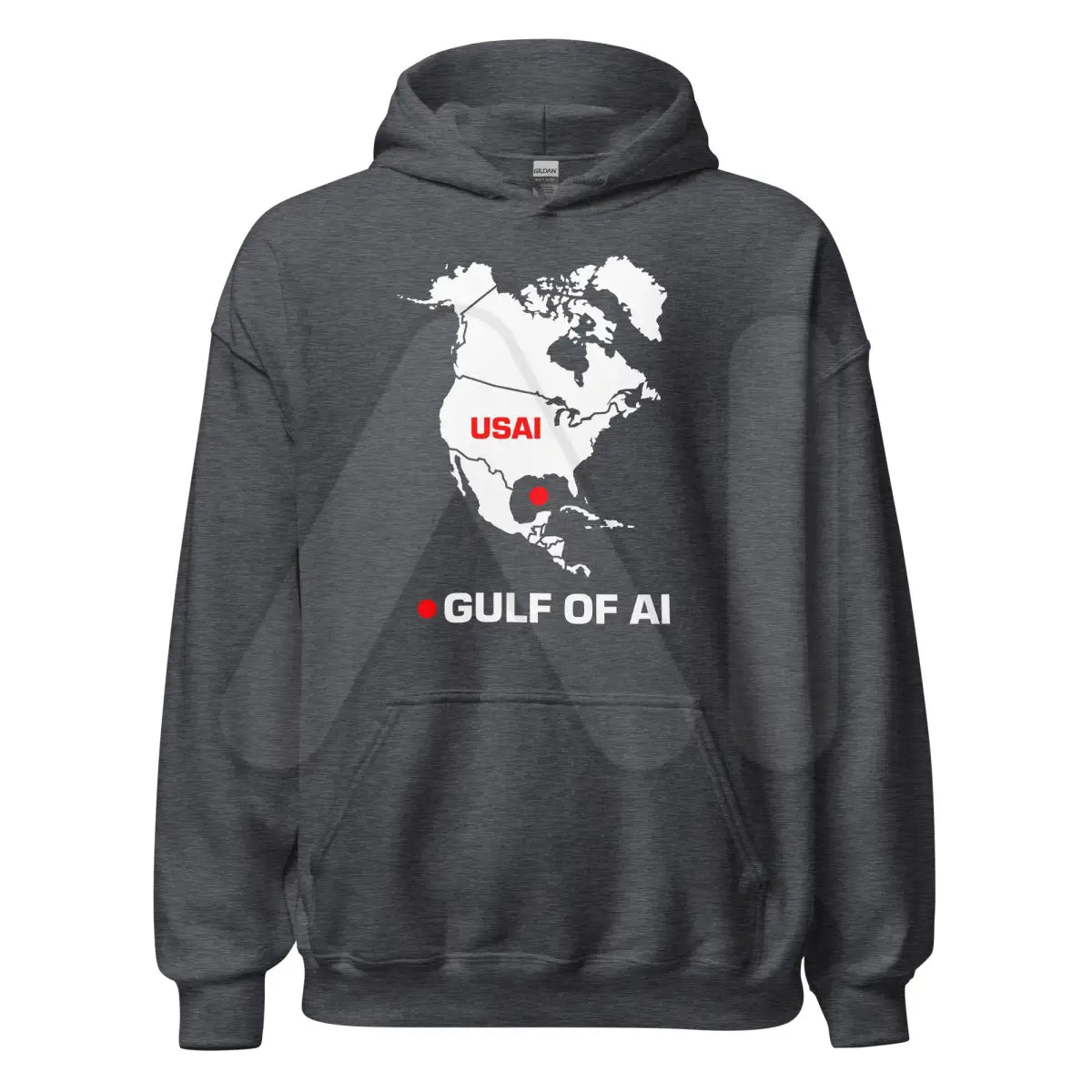 Gulf of AI Hoodie (unisex) - Dark Heather / M