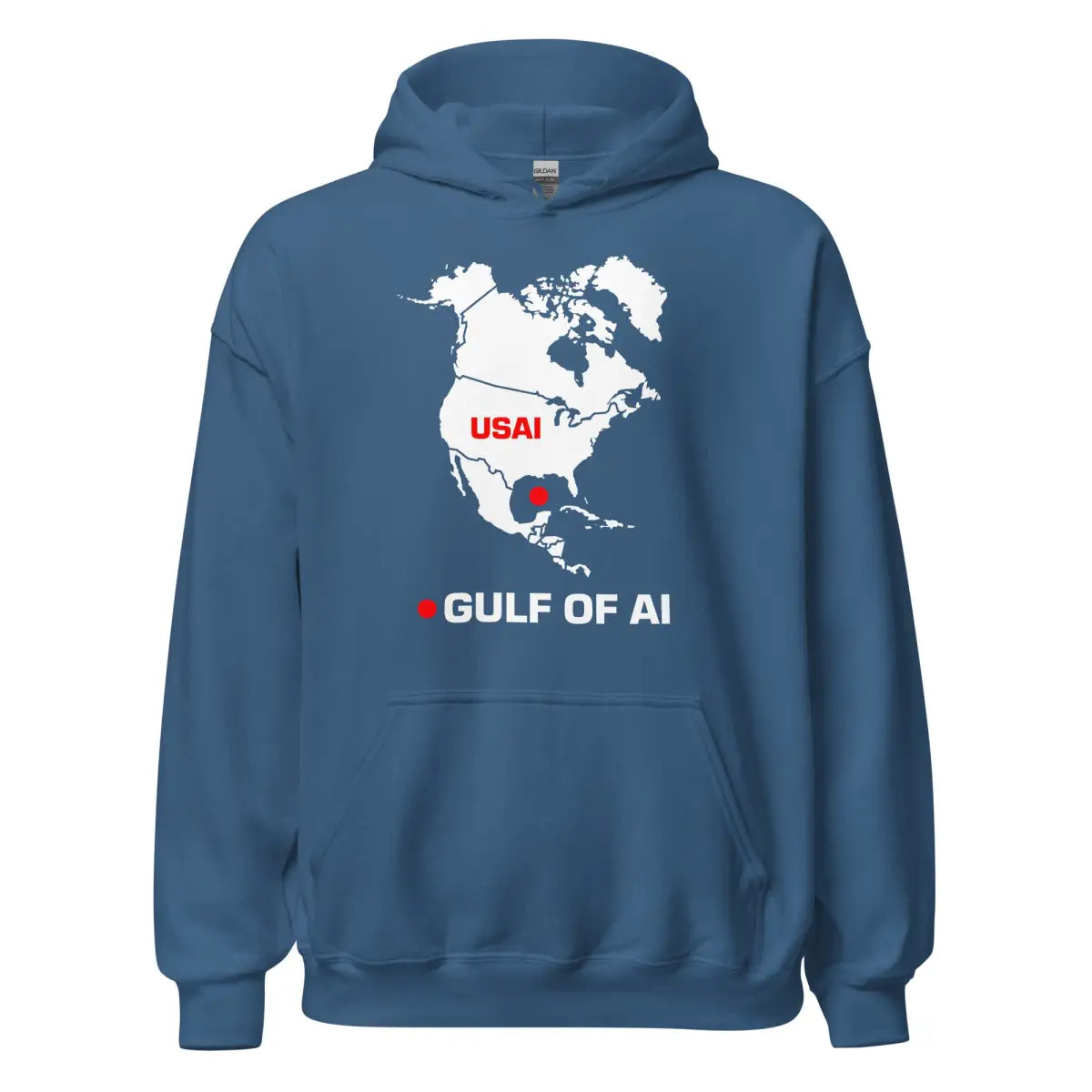 Gulf of AI Hoodie (unisex) - Indigo Blue / M