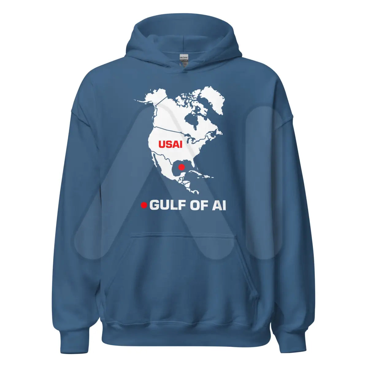 Gulf of AI Hoodie (unisex) - Indigo Blue / M