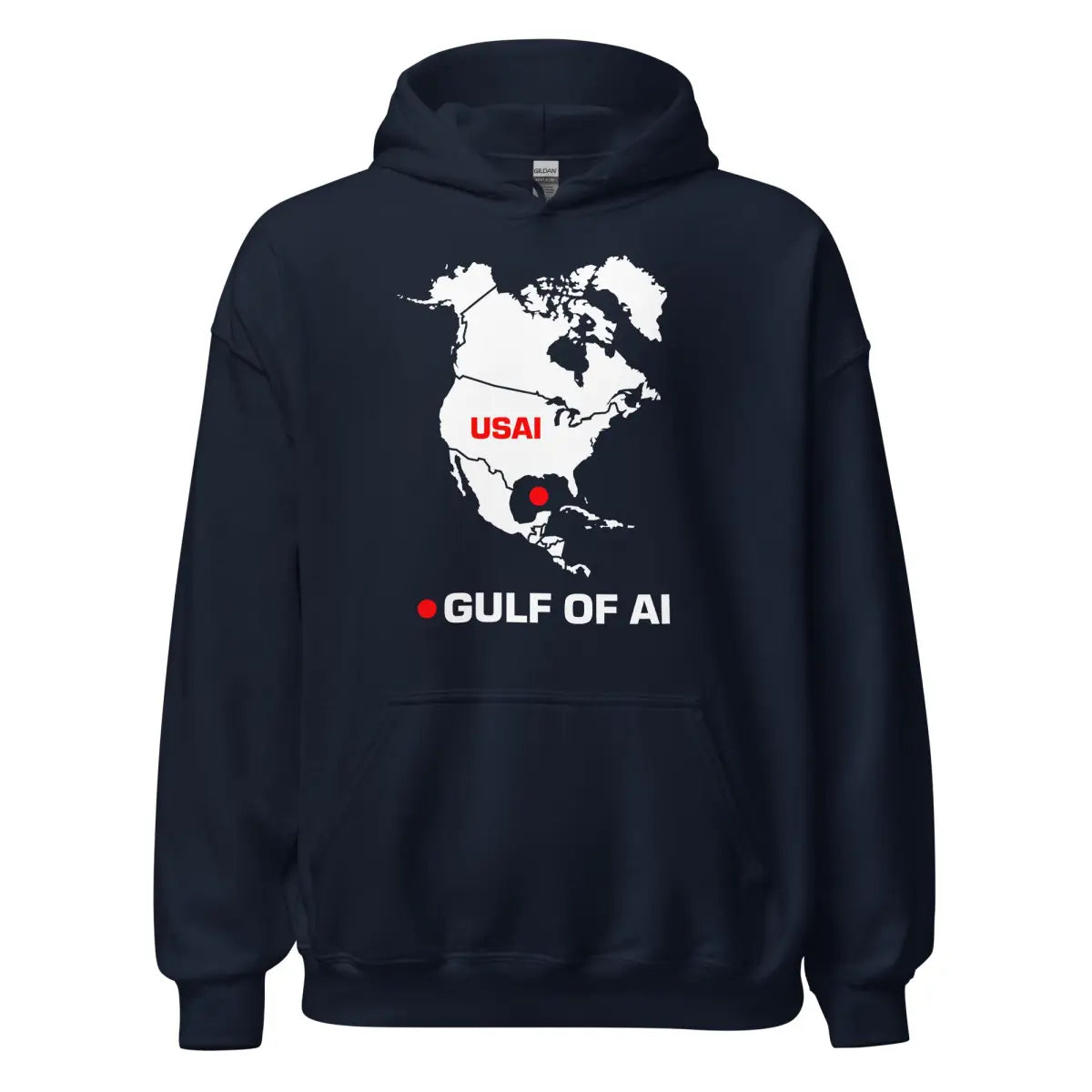 Gulf of AI Hoodie (unisex) - Navy / M