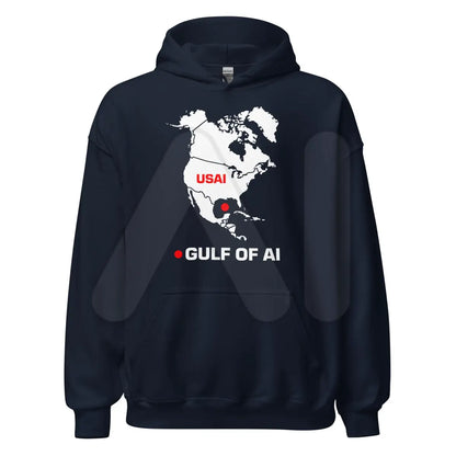 Gulf of AI Hoodie (unisex) - Navy / M