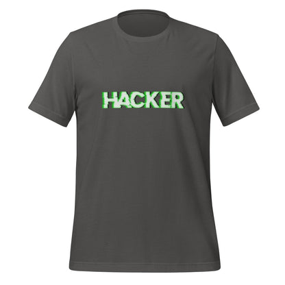 HACKER Glitch T-Shirt (unisex) - Asphalt - AI Store