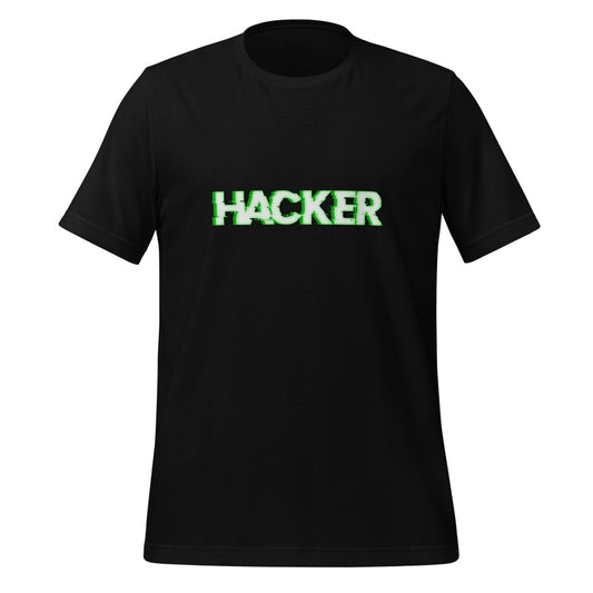 HACKER Glitch T - Shirt (unisex) - Black - AI Store