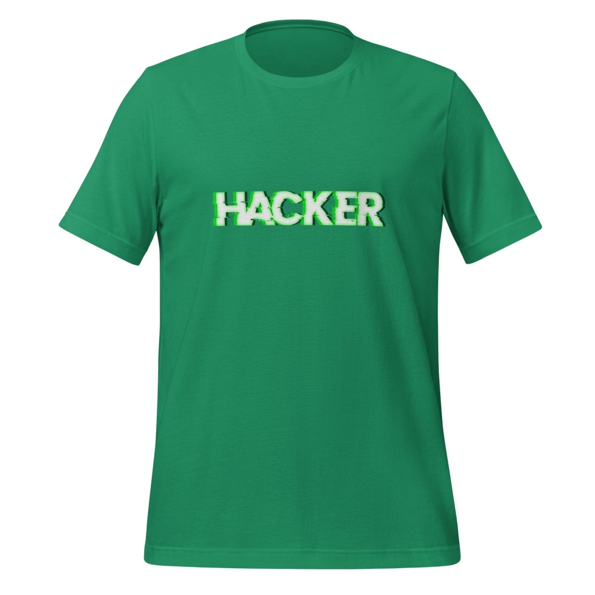 HACKER Glitch T-Shirt (unisex) - Kelly - AI Store