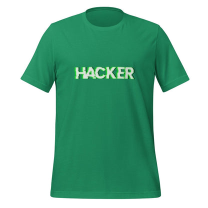 HACKER Glitch T-Shirt (unisex) - Kelly - AI Store