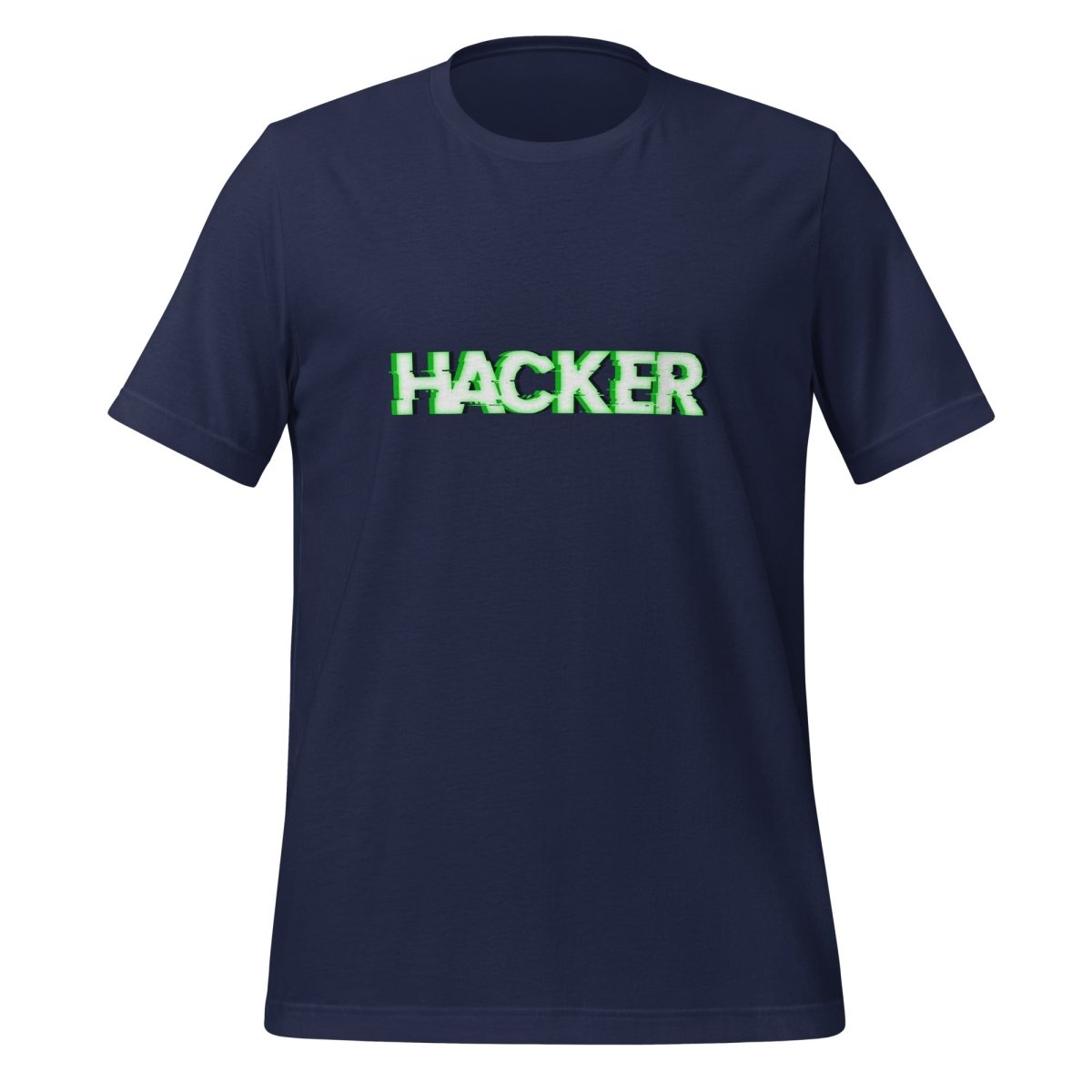 HACKER Glitch T-Shirt (unisex) - Navy - AI Store