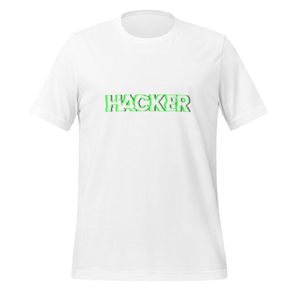 HACKER Glitch T-Shirt (unisex) - White - AI Store