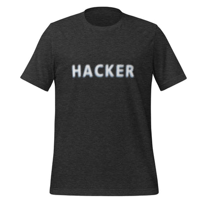 HACKER Halftone T-Shirt (unisex) - Dark Grey Heather - AI Store