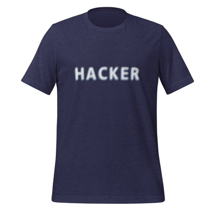 HACKER Halftone T-Shirt (unisex) - Heather Midnight Navy - AI Store