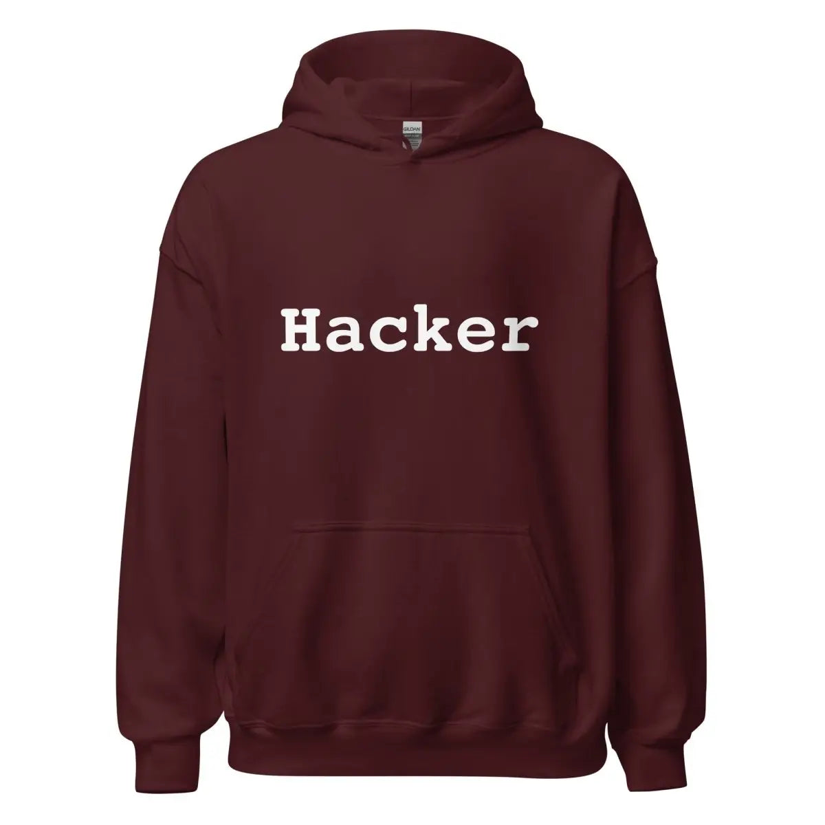 Hacker Hoodie (unisex) - Maroon / M