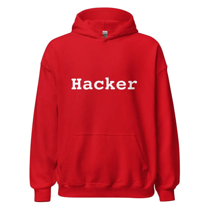 Hacker Hoodie (unisex) - Red / M