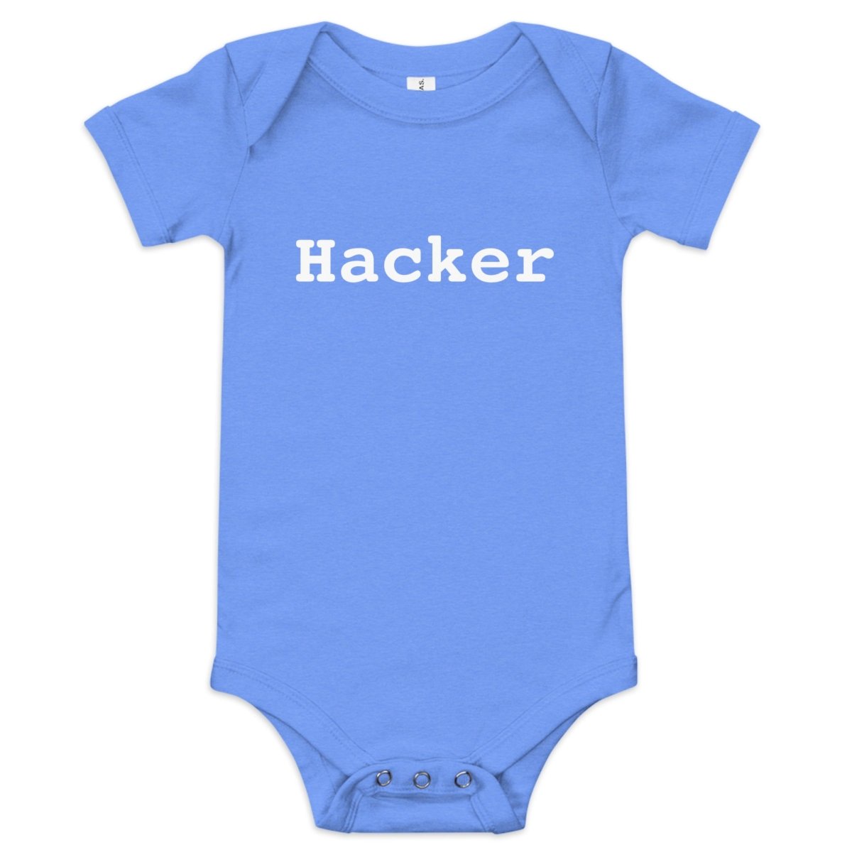 Hacker Short Sleeve One - Piece (baby) - Heather Columbia Blue - AI Store