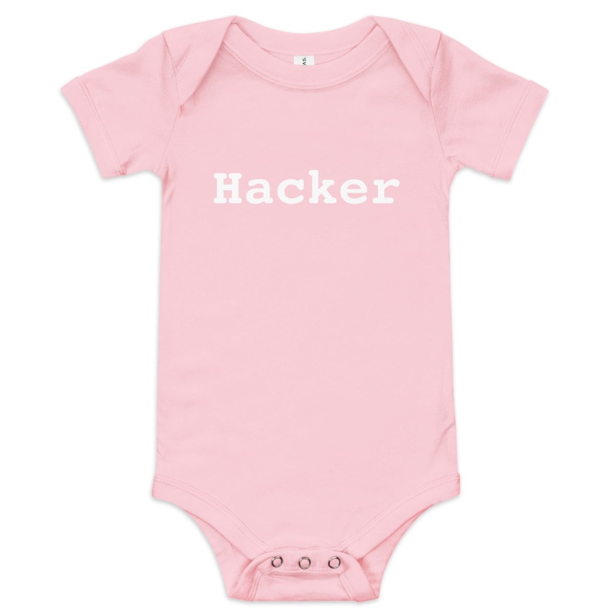 Hacker Short Sleeve One - Piece (baby) - Pink - AI Store