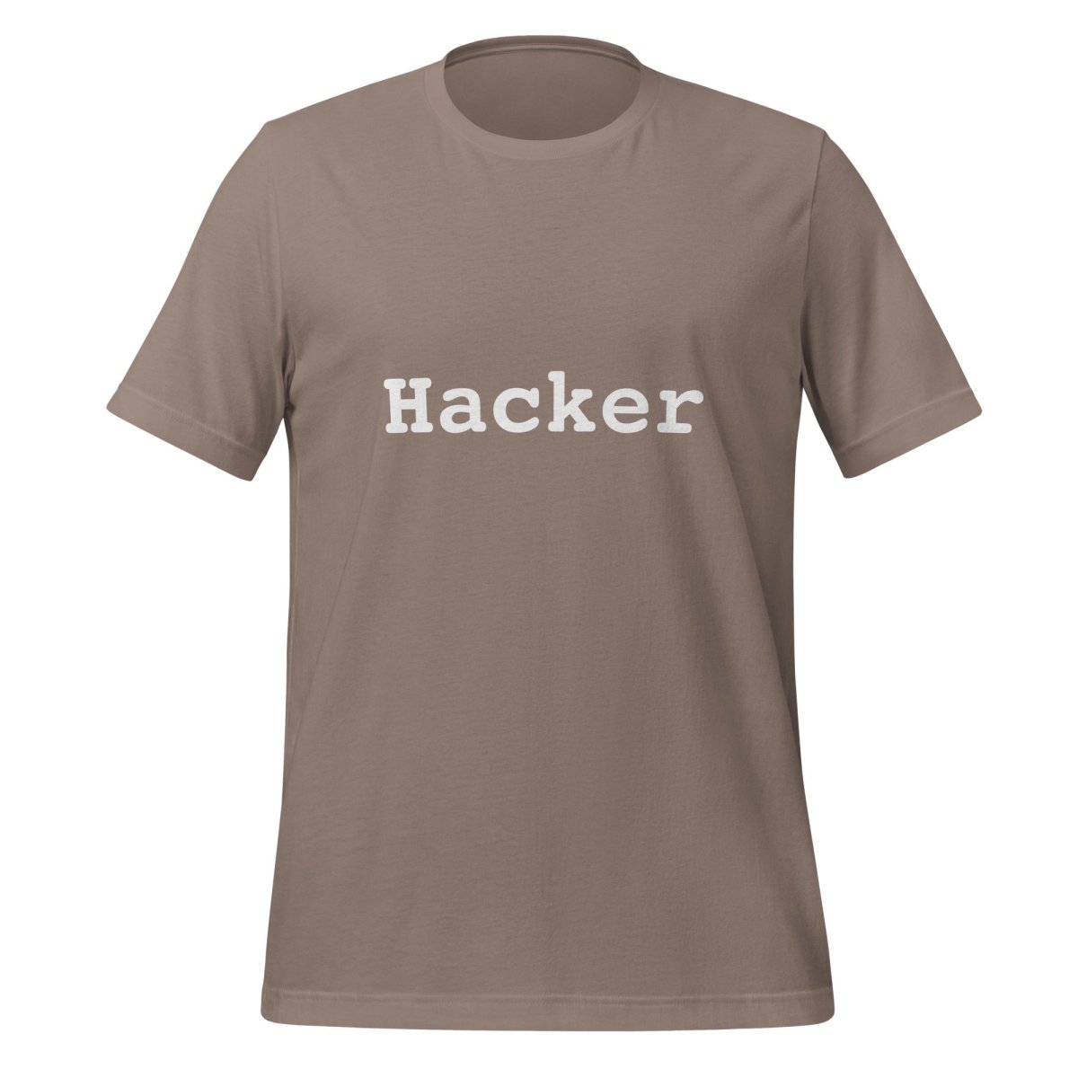 Hacker T-Shirt (unisex) - Pebble - AI Store