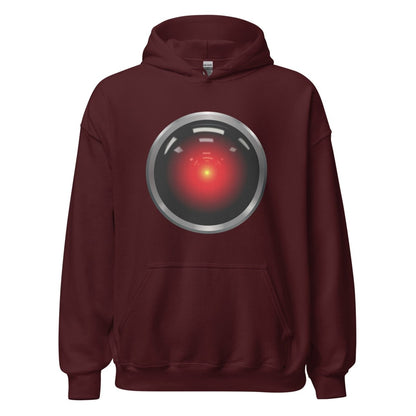 HAL 9000 Hoodie (unisex) - Maroon - AI Store