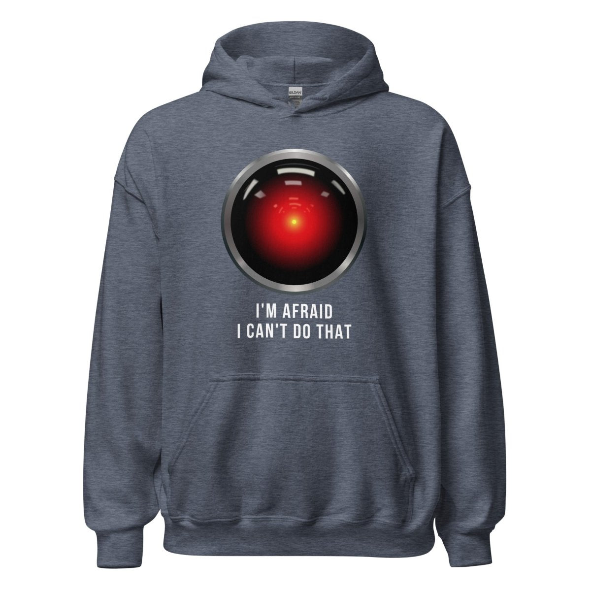 HAL 9000 I'm Afraid I Can't Do That Hoodie (unisex) - Heather Sport Dark Navy - AI Store