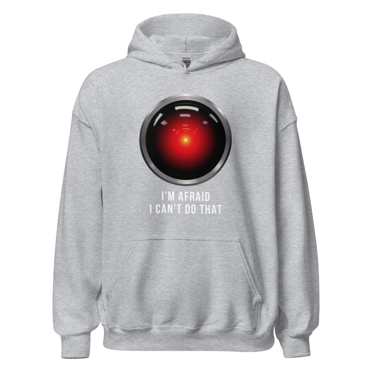 HAL 9000 I'm Afraid I Can't Do That Hoodie (unisex) - Sport Grey - AI Store