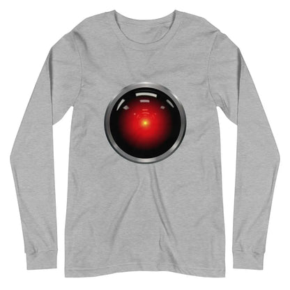 The Hal 9000 Long Sleeve T-shirt (unisex) Athletic Heather / m.