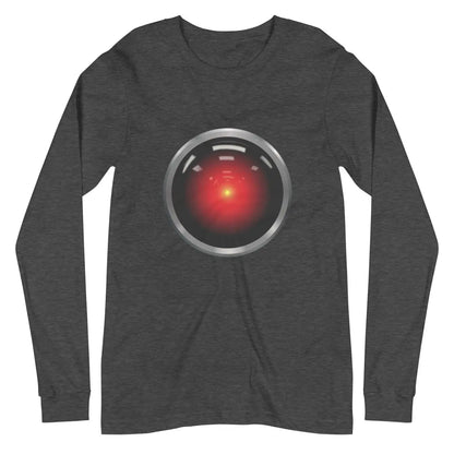 The Hal 9000 Long Sleeve T-shirt (unisex) Dark Grey Heather / m.