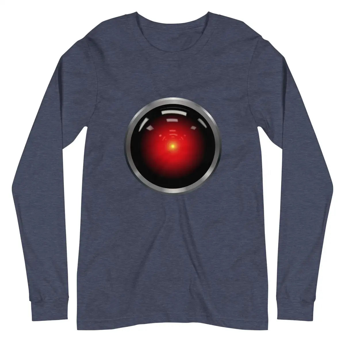 The Hal 9000 Long Sleeve T-shirt (unisex) Heather Navy / m.