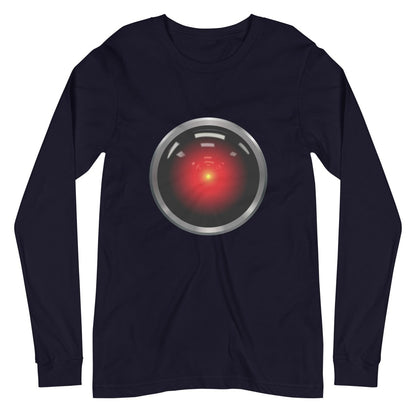 HAL 9000 Long Sleeve T - Shirt (unisex) - Navy - AI Store