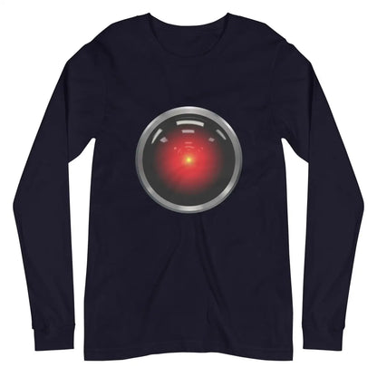 The Hal 9000 Long Sleeve T-shirt (unisex) Navy / m.