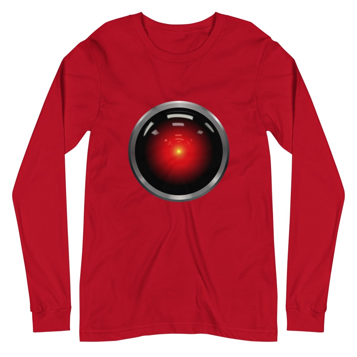 HAL 9000 Long Sleeve T - Shirt (unisex) - Red - AI Store