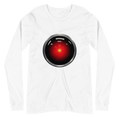 HAL 9000 Long Sleeve T - Shirt (unisex) - White - AI Store
