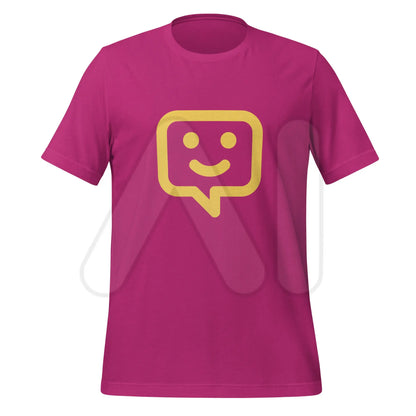 The Happy Chat Icon T-shirt (unisex) Berry / m.