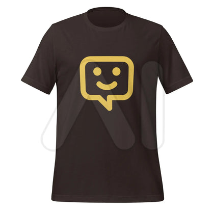 Happy Chat Icon T-Shirt (unisex) - Brown / M