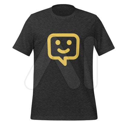 The Happy Chat Icon T-shirt (unisex) Dark Grey Heather / m.