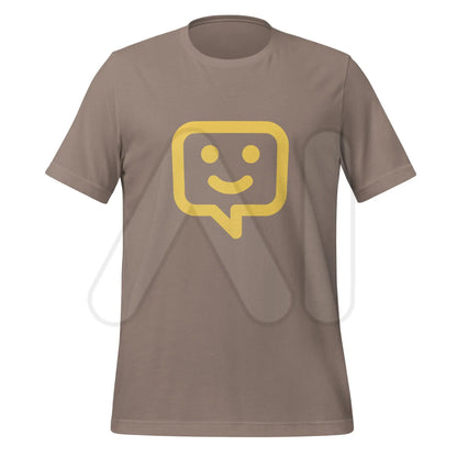 Happy Chat Icon T-Shirt (unisex) - Pebble / M