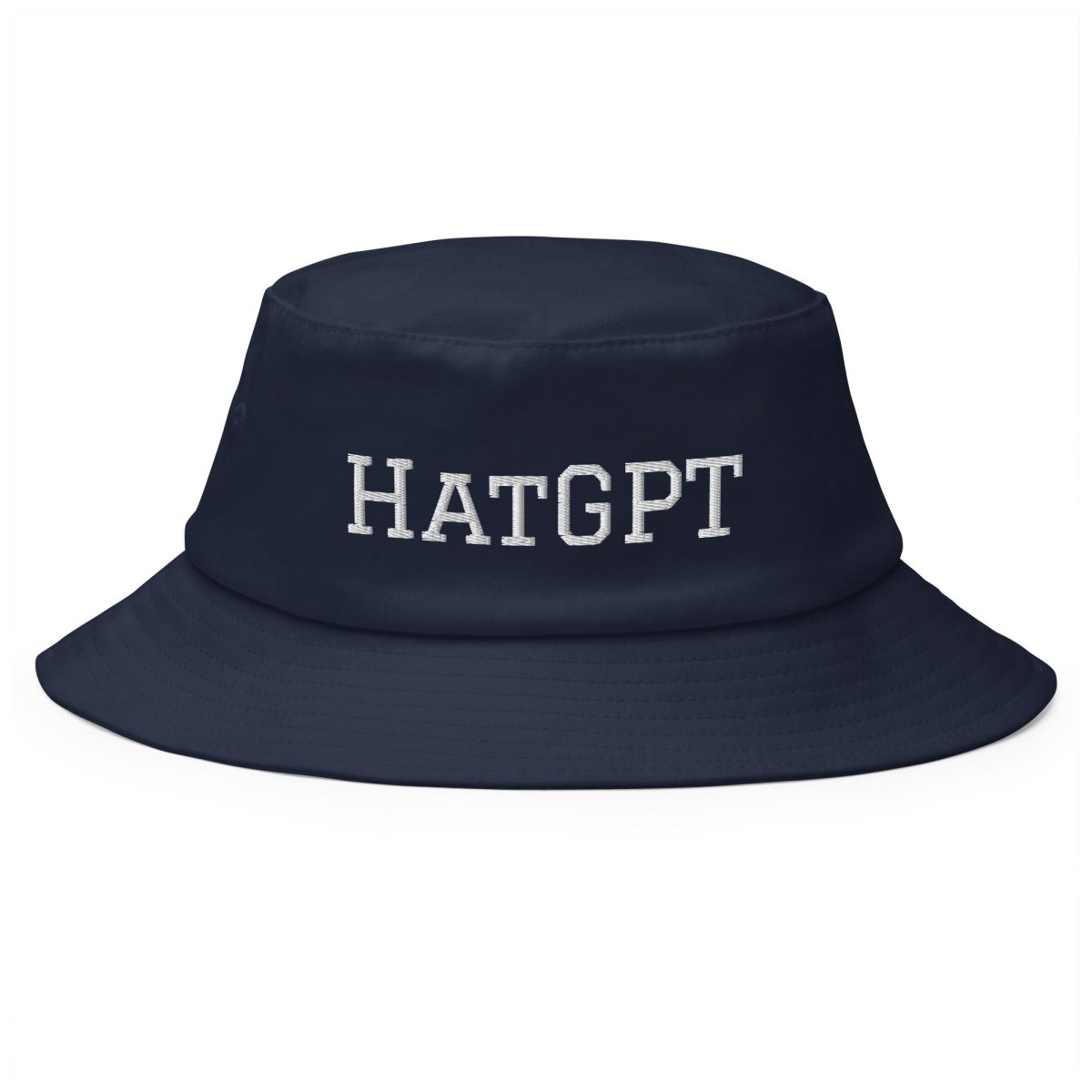 HatGPT Embroidered Bucket Hat - Navy - AI Store