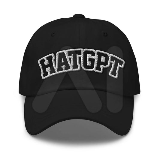 HatGPT Embroidered Cap 2 - Black