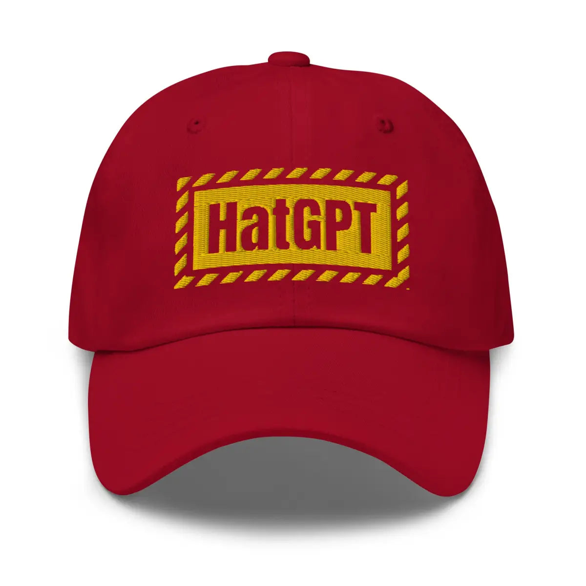 HatGPT Warning Cap - Cranberry