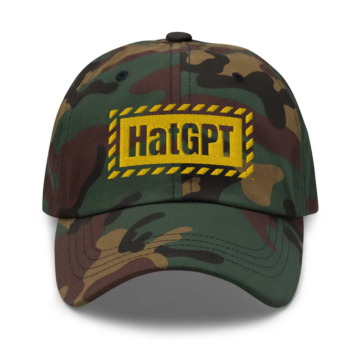 HatGPT Warning Cap - Green Camo