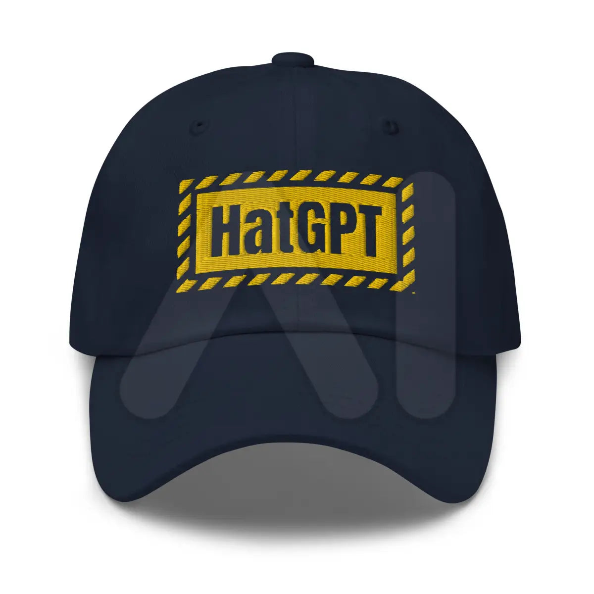 HatGPT Warning Embroidered Cap - Navy