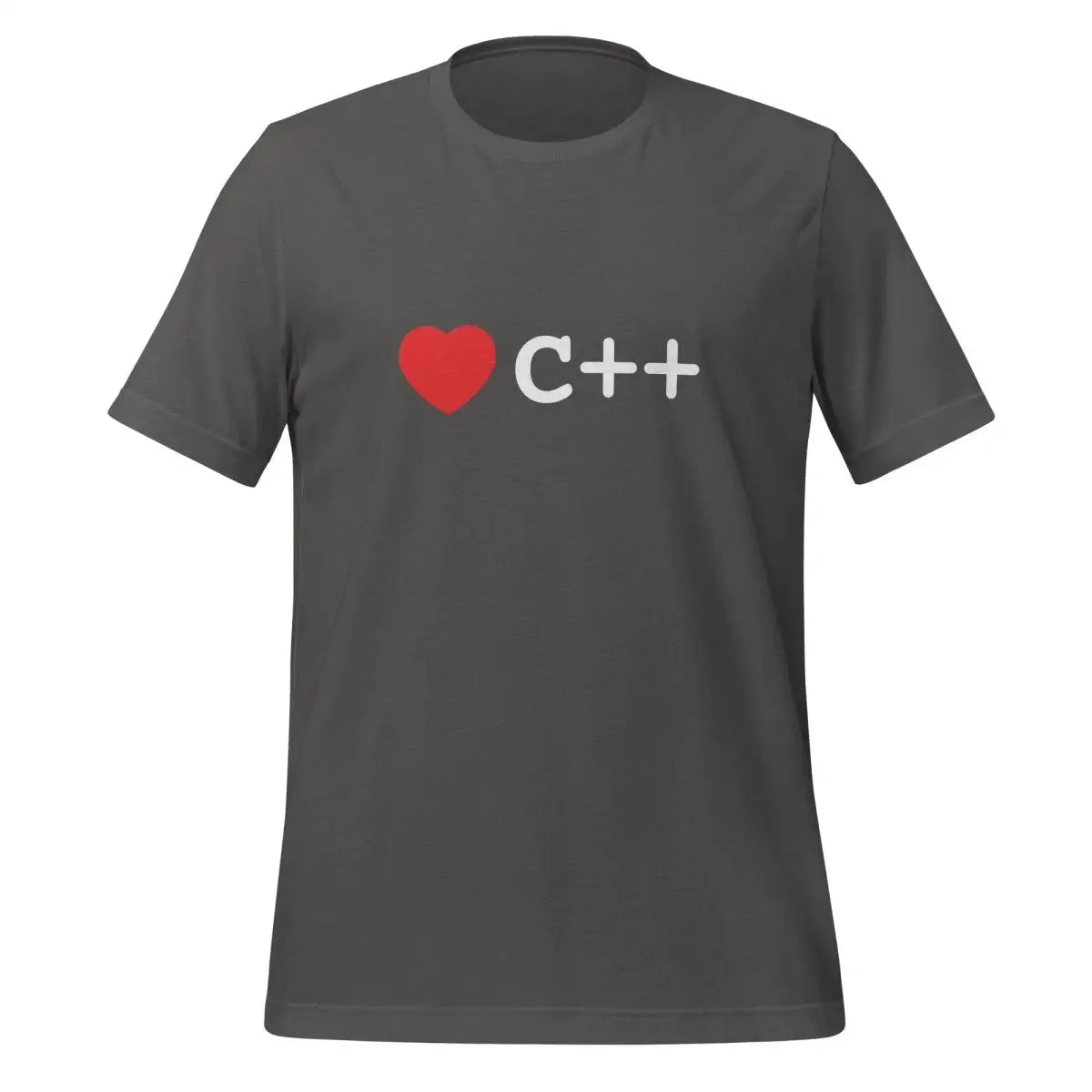 Heart C + + T-Shirt (unisex) - Asphalt / M