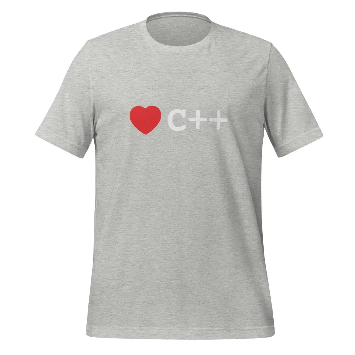 Heart C + + T-Shirt (unisex) - Athletic Heather / M