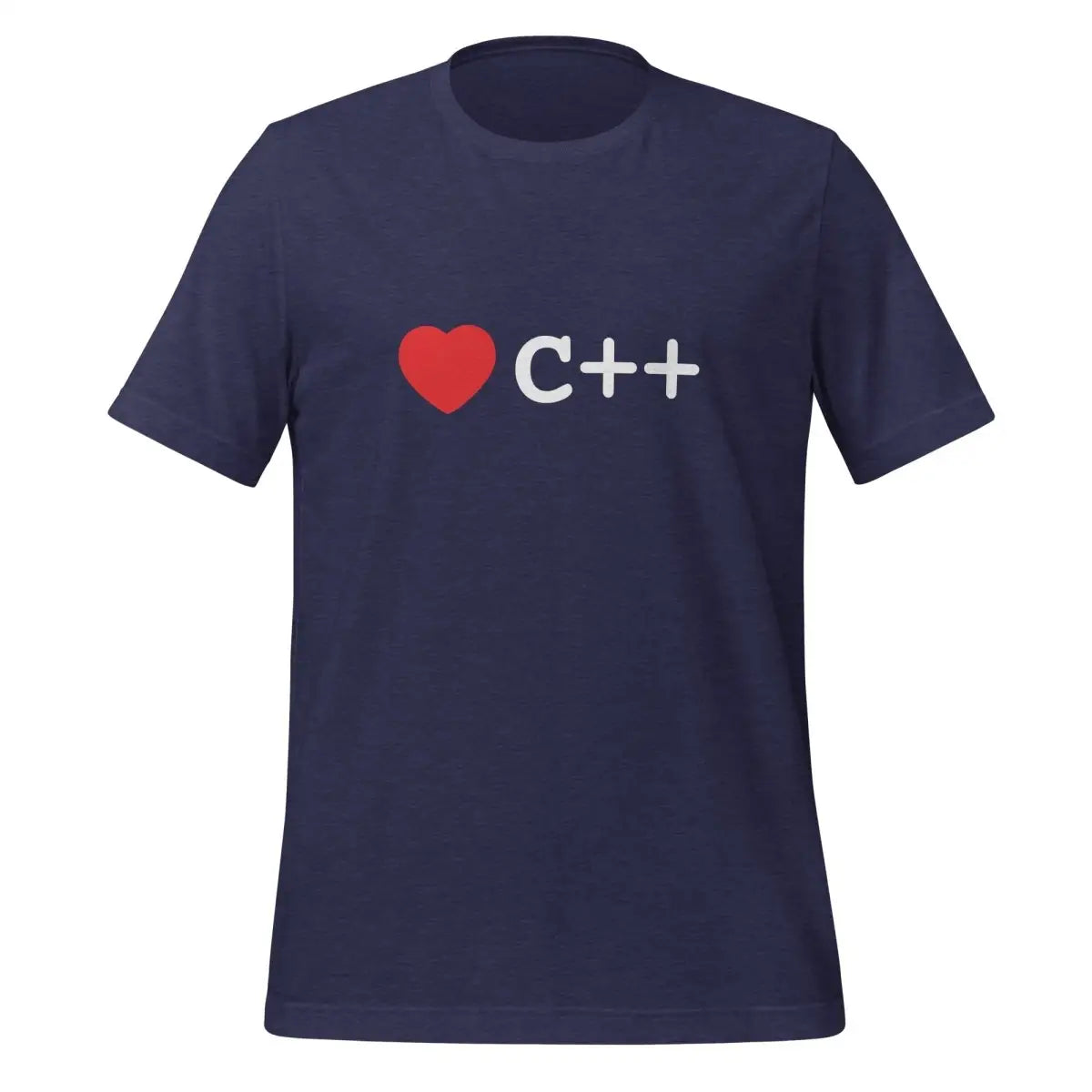 Heart C + + T-Shirt (unisex) - Heather Midnight Navy / M